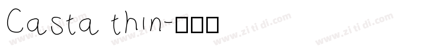 Casta thin字体转换